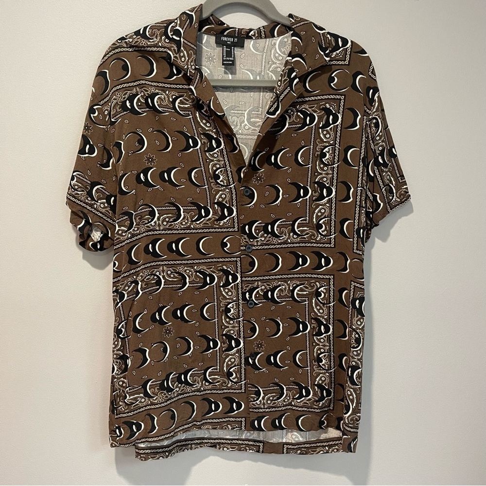 Men’s Forever 21 Patterned Button Down